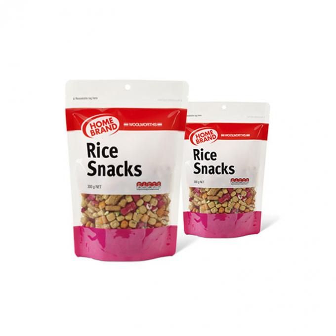 Plastic Custom Recyclable Pouches For Food Packaging With Zipper Closure Glossy Surface 0