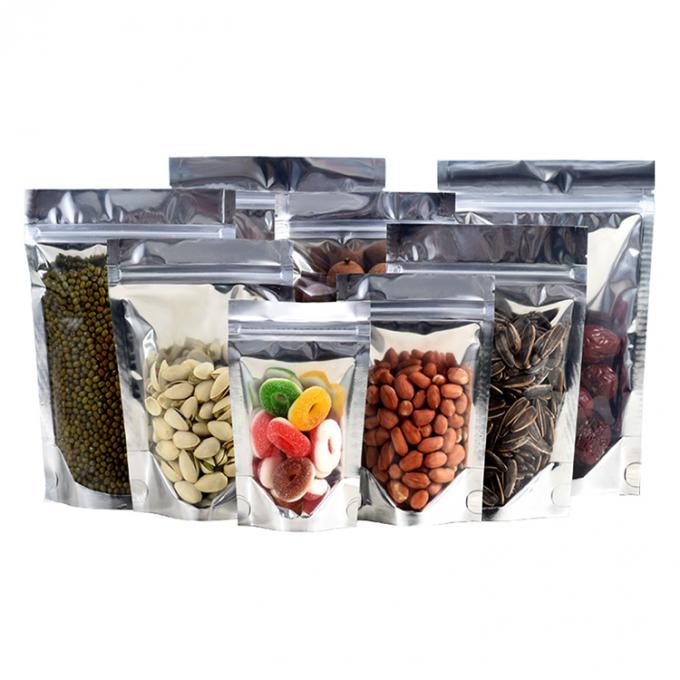 Food Grade Aluminium Foil Stand Up Pouch for Packing Food 120microns per side 1