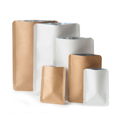 Buy Aluminium Foil Lined Waterproof Kraft Paper 3 Side Seal Bag Customized online manufacture