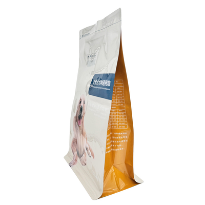 Buy 2.5KG Custom Printing Foil Lined Flat Bottom Pet Dog Cat Treat Food Pouch Resealable Pet Dog Stand Up Pouch With Zipper online manufacture