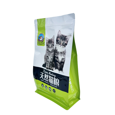 Buy Custom Logo Heavy Duty Large Flat Bottomed Pet Food Bags With Zipper For Dry Pet Food Cat Food Packaging online manufacture