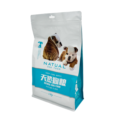 Buy Custom Empty Box Bottom Resealable Ziplock 50 Lb Bag Of Dry Cat Food With Hanging Hole online manufacture