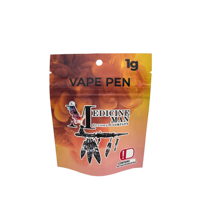 Buy Aluminium Foil Lined 1 g Custom Child Resistant Mylar Bags Ziplock  Matte Surface online manufacture