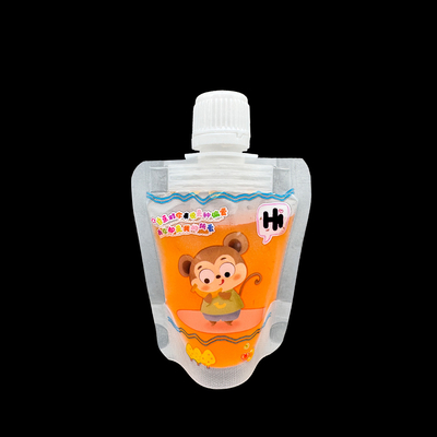 Buy BPA Free Reusable Matte Clear Custom Printed Spout Pouches / Eco Friendly Spout Pouches online manufacture