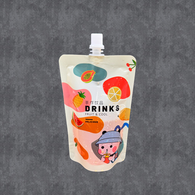 Buy Recyclable Plastic Printed Glossy Spouted Stand Up Pouch Packaging For Cold Beverages online manufacture