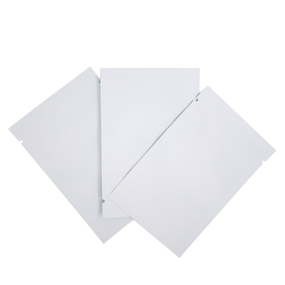 Buy Aluminum Foil Liined Flat 3 Side Seal Vacuum Seal Matte White Mylar Bags Pouch for Food, Snack, Accessories Packaging online manufacture
