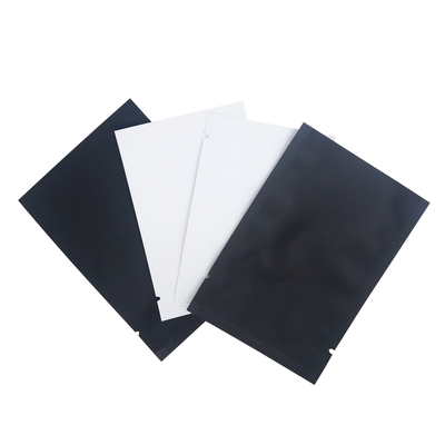 Buy Colored Matte Black White Mylar Foil Vacuum Sealable Heat Sealable Pouch Bags with Tear Notches for Food Packaging online manufacture