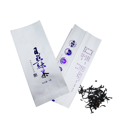 Buy Custom Printed Air Tight Back Middle Seal Gusset Bag Packaging With Tear Notch For Loose Leaf Tea Packaging online manufacture