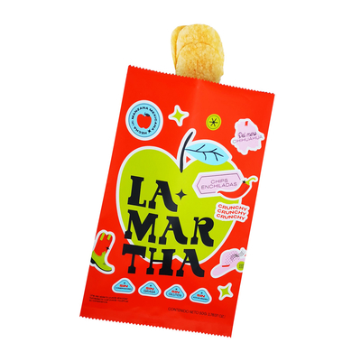 Buy Custom Printed Oilproof Plastic Foil Lined Back Sealed Pillow Pouch for Chips, Crisps, Snacks, Dry Food Packaging online manufacture
