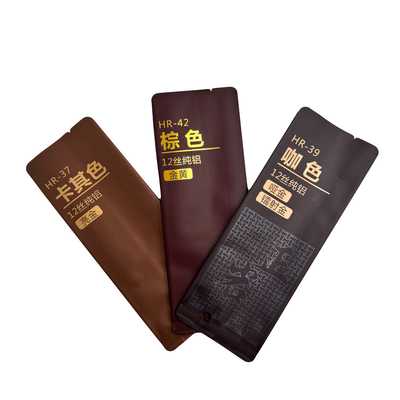 Buy Brown Color Smell-proof Light-proof Matte Pure Aluminium Foil Liner Side Gusset Loose Leaf Tea Bags for Tea online manufacture