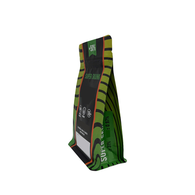 Buy Flat Bottom Side Gusset Foil Lined Flower Weed Packaging Bags With Resealable Zipper Food Packaging online manufacture