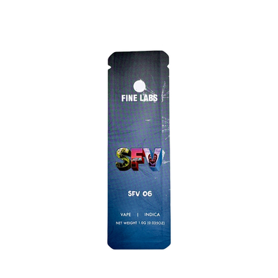 Buy Custom 1.0G Lay Flat Aluminum Foil Laminated Custom Mylar Bags with Tear Notch for Packaging Cookie Candy Flower Weed online manufacture