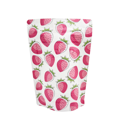 Buy Brightly Printed Foil Coated Waterproof Kraft Paper Stand Up Pouch with Zipper for Food Packaging online manufacture