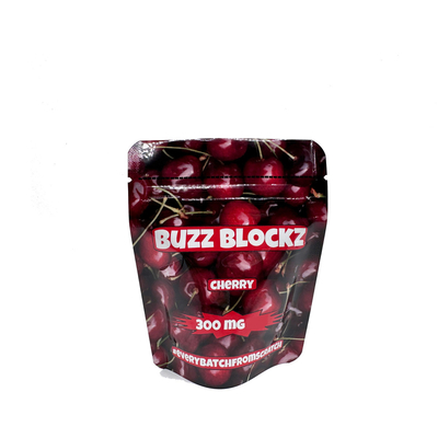 Buy 3.5 Custom Digital Printed Ziplock Top Foil Lined Stand Up Mylar Bags for Cherry Flavor Candy Gummies Packaging online manufacture