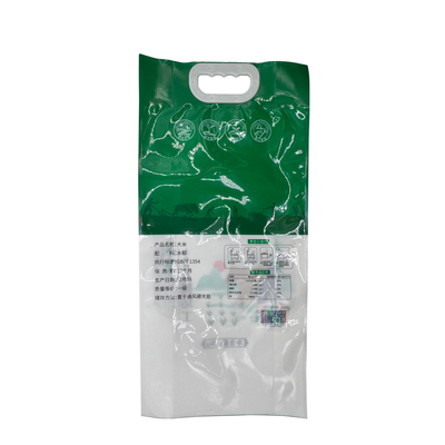 Buy Food Grade Nylon Laminated Heavy Duty Custom Pasta and Noodles Packaging Bag Rice Pouches with Handle and Clear Window online manufacture