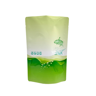 Buy Custom Design Aluminium Laminated Green Stand Up Pouch With High Barrier Property online manufacture