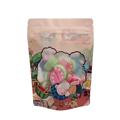 Buy Plastic Laminated Films Zipper Top Custom Packaging Stand Up Pouches With Matte Window online manufacture