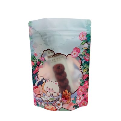 Buy Printed PE EVOH Food Packaging Pouch With Zipper Matte Clear Window online manufacture