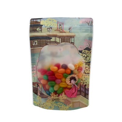 Buy 250g Plastic Matte Transparent Standup Pouches with Zipper and Window for Candies Dry Food online manufacture