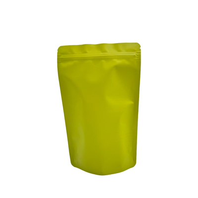 Buy Foil Coated Matte Green Stand Up Pouch with Zipper for Coffee Beans Tea Leaves Packaging online manufacture