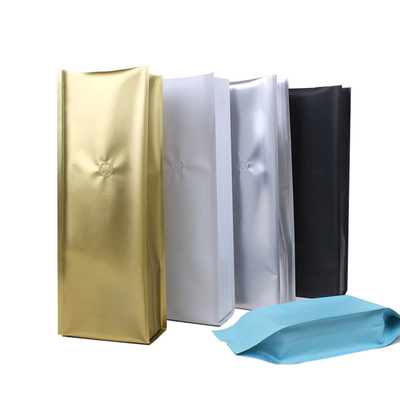 Buy Reusable Moisture Proof Side Gusset Coffee Bags Packets With Valve And Tin Tie Closure online manufacture