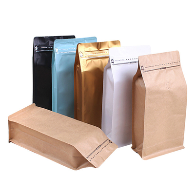 Buy Custom Printing 500g Moisture Proof Square Bottom Coffee Pouches with  Zipper for Coffee Bean Ground Coffee Packaging online manufacture
