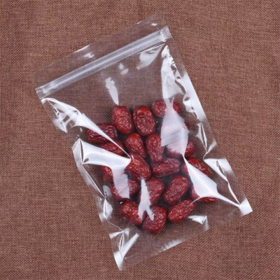 Buy Heat Sealing Resealable Clear Transparent Flat Pouch with Zip Lock for Food Candy Jewelry online manufacture