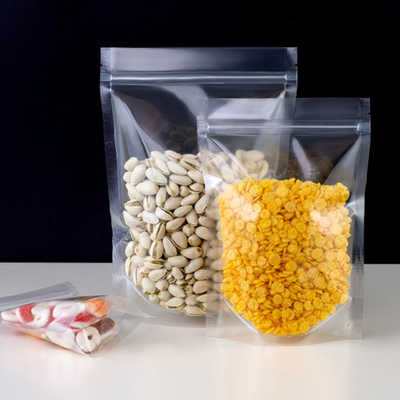 Buy Clear Stand Up Pouches with Strong Seal for Freshness of Food Storage Packaging online manufacture
