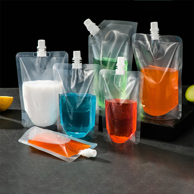 Buy Customizable Stand Up Spouted Stand up Pouches For Beverage Water Liquid Juice Milk Drink online manufacture