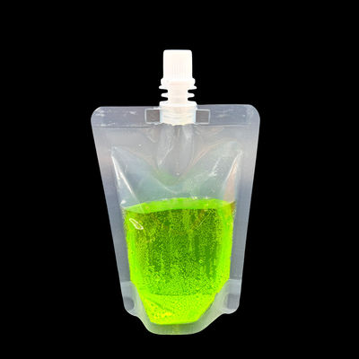 Leak Proof Food Grade Concealable And Reusable Drink Liquid Stand Up Pouches For Fruit Juice