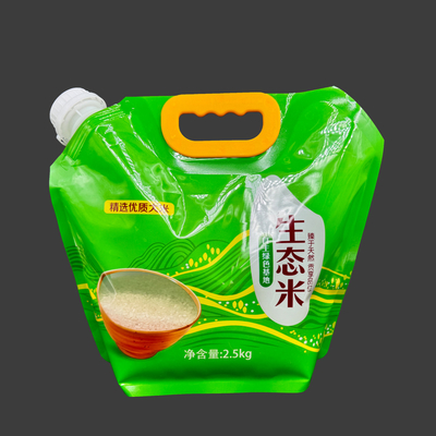 2.5 L Heavy Duty Wide Mouth Custom Liquid Spout Bags With Handle For Packaging Drinks