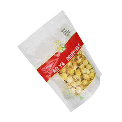 PET VMPET PE Keep Fresh Custom Stand Up Pouch Bags Aluminum Foil Lined For Packaging Popcorn, Dry Fruits, Nut