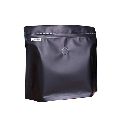 Moisture and Oxygen Resistant Square Bottom Coffee Packaging Bags with Zipper