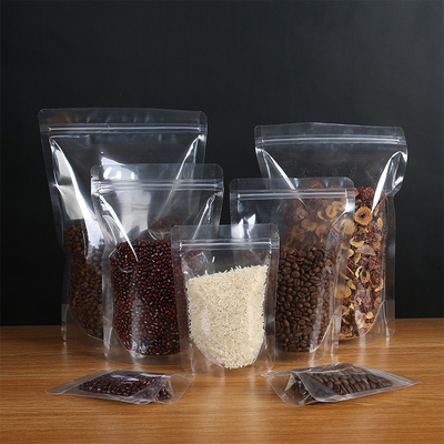 Eco Friendly Transparent Standing Pouches with Enhanced Moisture Barrier
