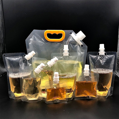 Customized Heat Seal Pour Liquid Spout Bags Wholesale For Beverage Stores