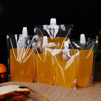 Customizable Supermarket Spout Stand Up Pouches with Heat Sealable PA/NY