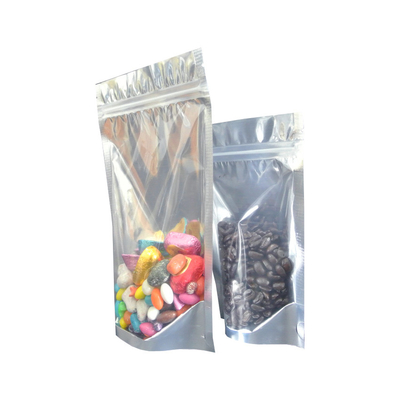 Aluminium Foil Coated Stand Up Pouch Heat Seal Food Grade Odor Proof Packaging For Candy